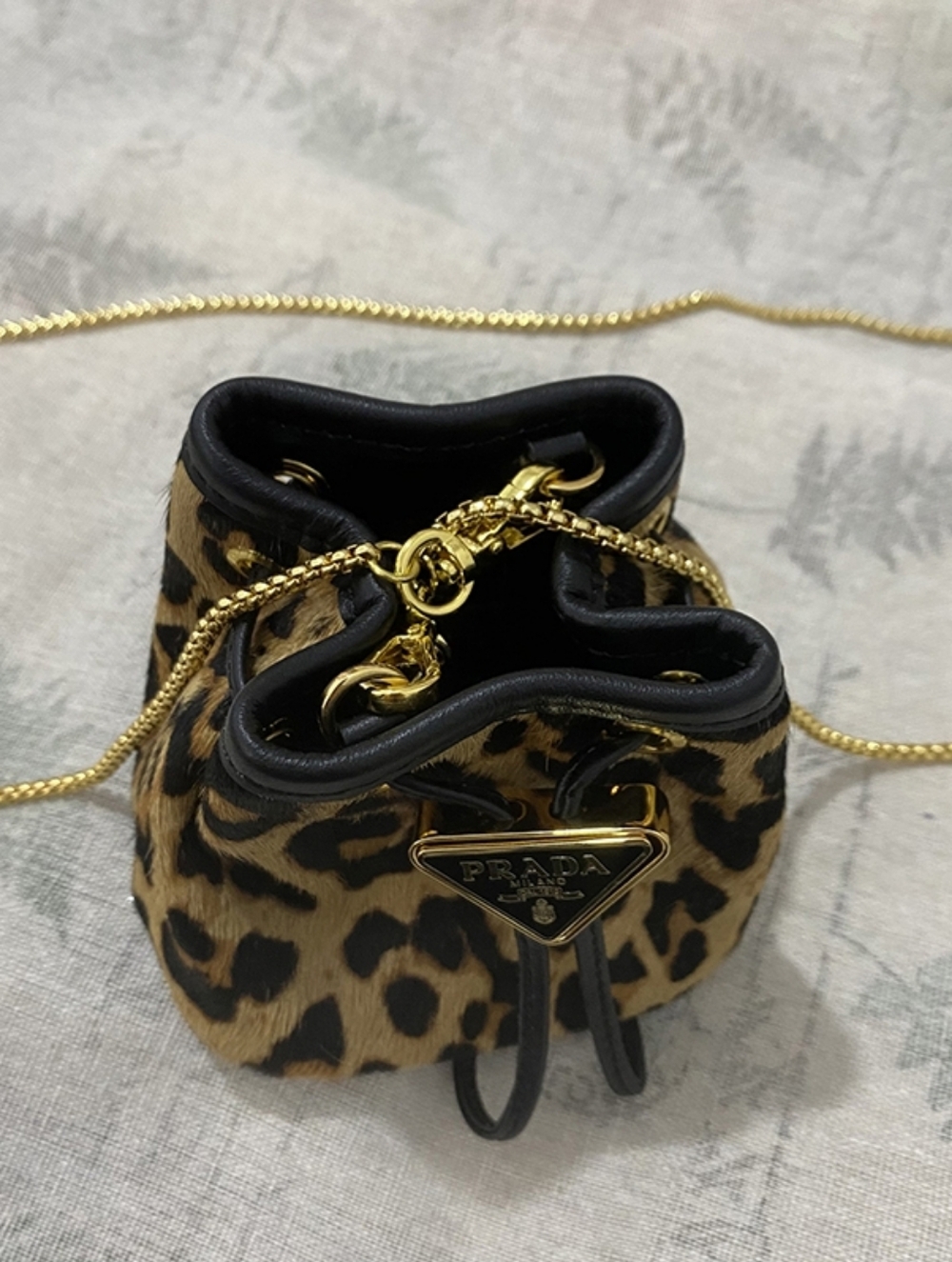 Prada Leopard Print Bucket Bag - Picture 6 of 8